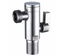Vanne d'angle en acier inoxydable avec design compact pour intégration dans le chauffe-eau, le robinet de cuisine et les systèmes de toilettes (20 mm)