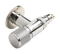 Vanne d'angle en acier inoxydable pour machine à laver, arrêt d'eau, gain de place, montage mural, poignée en métal, filetage G1/2, G3/4, compatible avec cuisine, salle de bain, jardin et toilettes
