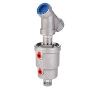 Vanne d'angle pneumatique DN15 en acier inoxydable, filetage intérieur 3/4", DN20