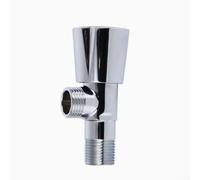 Vanne d'angle, robinet d'arrêt, vanne d'isolation, construction en laiton massif, finition chromée, 1,27 cm pour filetage BSP, design compact pour machines à laver, toilettes