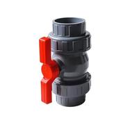 Vanne d'arrêt 1 robinet à boisseau sphérique double union en PVC, connecteur rapide, vanne de régulation, diamètre intérieur 20 mm 110(40mm)