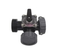 Vanne d'arrêt 3 voies - POOLEX - 3 voies - Ø 50 mm - Compatible Intex/Bestway - Piscines hors sol ≤42 m³
