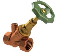 Vanne d'arrêt à passage libre Kemper STANDARD, RG-ms, avec bouchon de vidange G1/4, IG DN20, 1 pièce.
