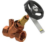Vanne d'arrêt à passage libre Kemper STANDARD, RG-ms, avec bouchon de vidange G1/4, IG DN25, 1 pièce.