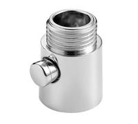 Vanne d'arrêt pour douche et pommeau de douche - Valve d'arrêt d'eau G 1/2" en ABS - Limiteur de débit manuel et économiseur d'eau avec interrupteur marche/arrêt pour douchette à main, tuyau de douche