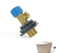 Vanne d'arrêt pour réservoir de toilette encastrée, pièce de rechange pour réservoir WC, 3/8 pouce, vanne d'angle compatible avec raccords Geberit, références K12088,240.189/269/752.001, 1 pièce