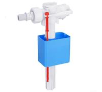 Vanne d'arrivée WC double flotteur design anti-siphon (C) | Interface G3/8, entrée latérale, fonctionnement silencieux, s'adapte aux réservoirs cachés, protection anti-siphon