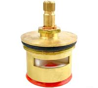 Vanne de chasse à ouverture rapide, noyau de valve de chasse de toilette, poignée de bobine en laiton, noyau en céramique, pour réservoir de toilette standard de 2,5 cm, argenté (B)
