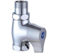 Vanne de chasse d'eau en laiton, action retardée à pied pour toilettes | Ouverture rapide, design économiseur d'eau avec durée réglable, entrée de 2,5 cm, construction en cuivre pour plomberie de