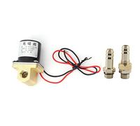 Vanne de Chasse Manuelle Machine à Souder électrovanne Pompe Raccords D'accès 0~0.8mpa pour Eau Gaz Aron CO2 G1/8 ''(DC 24V 7A)
