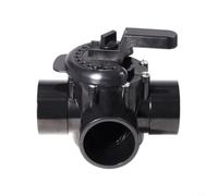 Vanne de commutation à 3 voies 2 pouces PVC pour Pentair 263028, pour systèmes de piscine Jandy et similaires, renforcé en fibre de verre pour poignée (noir)
