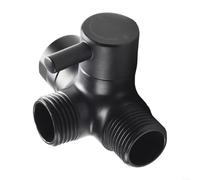 Vanne de commutation à 3 voies Interrupteur de douche Adaptateur en T G1/2" Support de pommeau de douche Vanne diviseur Commutateur en laiton pour douchette à main et douchette fixe, adaptateur de