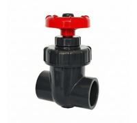 Vanne de Contrôle de Débit Pvc Vanne Robinet Barrage Clapet pour Tuyauterie en Ligne Roue Manuelle pour Ajustement Fin Construction Upvc Adaptée à, Gris Foncé, 32mm