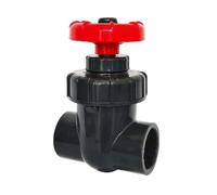 Vanne de Contrôle de Débit Pvc Vanne Robinet Soupape Clapet avec Volant Manuel Corps Moulé Lisse et Raccords pour Conduite Réglage Précis Du Courant, Gris Foncé, 25mm