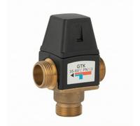 Vanne de Contrôle de Température Vanne Thermostatique Mélangeuse Robinet Mélangeur Régulateur Débit Anti-brûlure Corps Laiton et Logement Réglage, DN20