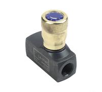 Vanne de contrôle du débit hydraulique manuelle NPT 1/4 3/8 1/2 3/4" pour machine de moulage par injection, régulateur de fluide bidirectionnel en acier (NPT 1/4)