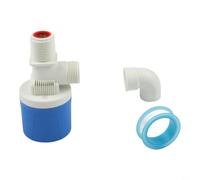 Vanne de contrôle du niveau d'eau - Boule flottante à remplissage automatique pour réservoir de toilettes - Entrée supérieure 4/6 points en nylon PA66 avec articulation coudée (B)