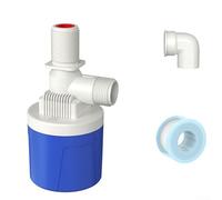 Vanne de contrôle du niveau d'eau - Boule flottante à remplissage automatique pour réservoir de toilettes - Entrée supérieure 4/6 points en nylon PA66 avec joint coudé (A)