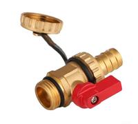 Vanne de décharge de chaudière 1/2" pour systèmes de chauffage (rouge)