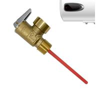 Vanne de décharge de pression de température pour RV 99 °C 10,3 bar | Soupape de sécurité sanitaire Sonde prolongée, sécurité chauffe-eau, installateurs, systèmes de chauffage