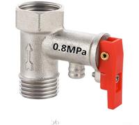 Vanne de décharge de pression en cuivre 1/2" pour chauffe-eau généraux - Dispositif de sécurité anti-refoulement (60 g/0,8 MPa)