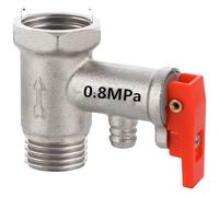Vanne de décharge de pression en cuivre 1/2" pour chauffe-eau généraux - Dispositif de sécurité anti-refoulement (80 g/0,8 MPa)