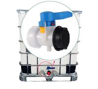 Vanne de décharge IBC à filetage grossier 60/75/100mm, seau de tonne, Valve papillon, adaptateur de réservoir d'eau, raccord de récipient de réservoir IBC 1000L 62mm