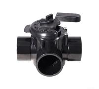 Vanne de dérivation à 3 voies 2 pouces PVC pour Pentair 263028, renforcé en fibre de verre pour poignée pour pompes et filtres de piscine, haut débit gris pièce de rechange pour systèmes Jandy (noir)