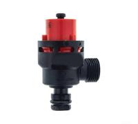 Vanne de pression en plastique 64 mm noir rouge pour chaudière murale | Précision pour s'adapter au HCDM3735, empêche les fuites, assure la sécurité du système, montage mural facile
