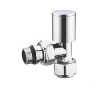 Vanne de radiateur thermostatique coudée en laiton avec tête TRV | Régulation précise du flux, empêche la surchauffe, maintient la température ambiante idéale, noyau en laiton