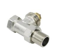 Vanne de radiateur thermostatique en laiton 1/2-1 DN15-25 droite | Vanne de radiateur thermostatique en laiton, Type droit DN15 DN20 DN25 for le contrôle du chauffage au sol, 1/2 3/4 1(DN20)