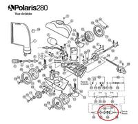 vanne de recul de rechange pour polaris 280 - g52 - polaris