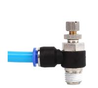 Vanne de régulation de vitesse SL 4-12 mm 5 pièces | Ensemble de papillons pneumatiques M5-1/2(SL4-01 (1I8))