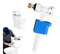 Vanne de remplissage pour réservoir de chasse d'eau G1/2" - Raccord en laiton - Robinet flotteur universel - Valve de chasse d'eau - Pièces de rechange - Économie d'eau - Silencieux - Quantité d'eau