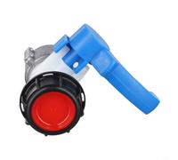 Vanne de sortie de rechange pour réservoir IBC DN40 - 62 mm - Interrupteur papillon en plastique et alliage d'aluminium - Connecteur de tuyau pour réservoir d'eau - Système de stockage de baril de