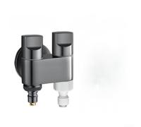 Vanne de sortie double étanche avec filetages étendus (B) | Acier inoxydable brossé gris acier inoxydable, finition résistante aux rayures, construction, esthétique moderne