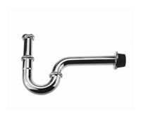 Vanne de vidange de déchets en acier inoxydable, Siphon anti-odeur, utilisée pour le Drainage du bassin, tuyau de Drainage incurvé au mur 42cm