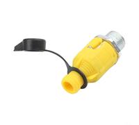 Vanne de vidange d'huile robuste 125-508 pour Craftsman For Cadet pour Troy-bilt pour Tecumseh Yard Tracteur Tondeuse Autoportée Pièces 3/8-18 NPTF à dégagement rapide Boîtier jaune Construction en