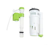 Vanne d'entrée de toilettes - Hauteur réglable - 338 mm - Pour réparation de réservoir - Fonctionnement silencieux - Approuvé WRAS - Plastique PP vert