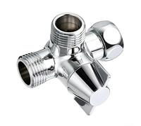 Vanne d'inversion de robinet, inverseur de douche en laiton à 3 voies avec facile à utiliser, convient pour diverses scènes telles que la cuisine et la salle de bain