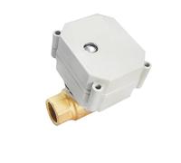 Vanne électrique en laiton 1/4 "3/8" avec positionneur AC240V DN8 DN10, vannes automatisées, engrenages métalliques avec indicateur de position IP67(TF8-B2-C,NPT_CR303)