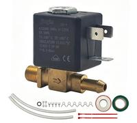 Vanne électromagnétique jiayin JYZ-4T AC 230V, 1/8" BSP G1/8", passage direct NF - pour fers à vapeur générateurs & machines à espresso - Kit DIY complet