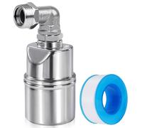 Vanne flotteur 3/4" basse pression en acier inoxydable 304 pour réservoir eau de piscine, robinet flotteur avec entrée d’eau latérale 3/4"