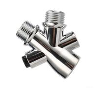 Vanne Inverseur Douche 3 Voies G1/2 ABS Argent | Corps en ABS , finition argentée, contrôle fluide du débit, entrée femelle G1/2, deux sorties mâles
