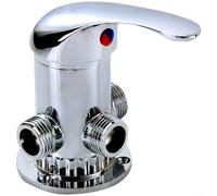 Vanne mélangeuse de qualité résidentielle pour systèmes de chauffage solaire de l'eau avec poignée de commande rotative à 180 degrés et design longue durée de vie