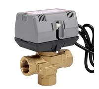 Vanne motorisée à trois voies 1/2" 3/4" 1 en laiton VC6013 for ventilo-convecteur AC220 V
