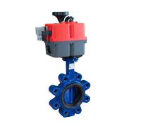 Vanne papillon electrique DN100 24-240V AC/DC Modulating Lug GGG40 NBR J+J