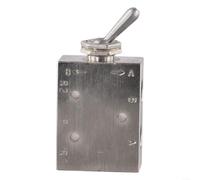 Vanne pneumatique mécanique TAC2 série 3/5 voies bouton poussoir laiton haute pression contrôle de l'air pour automatisation industrielle Argent