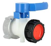 Vanne pour cuve écrou S75X6 sortie S60X6 Blanc Récupération eau de pluie Cuve 1000L