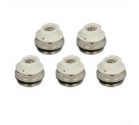Vanne Purge Air pour chauffage 1/2" Laiton Nickelé 5pcs Vanne | Manuel ventilation, libère air piégé, améliore pour chauffage, six pans, usage simple